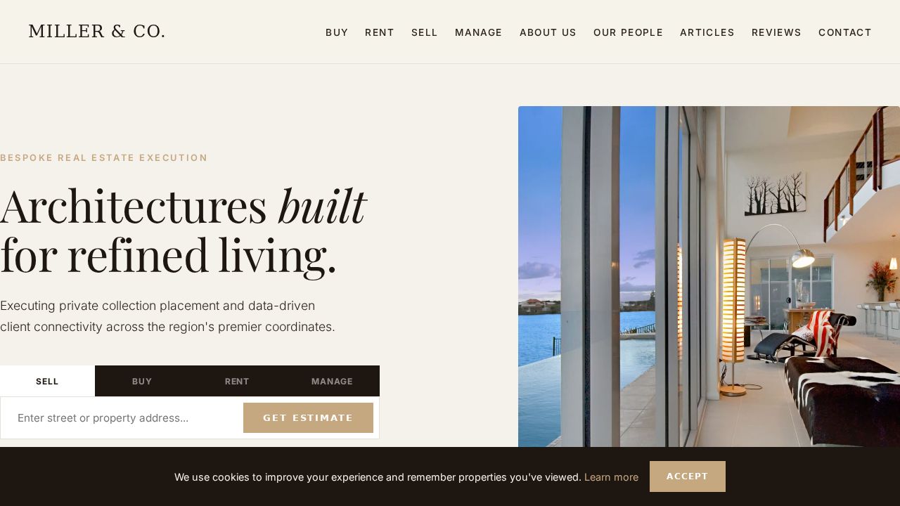 The Prestige website design