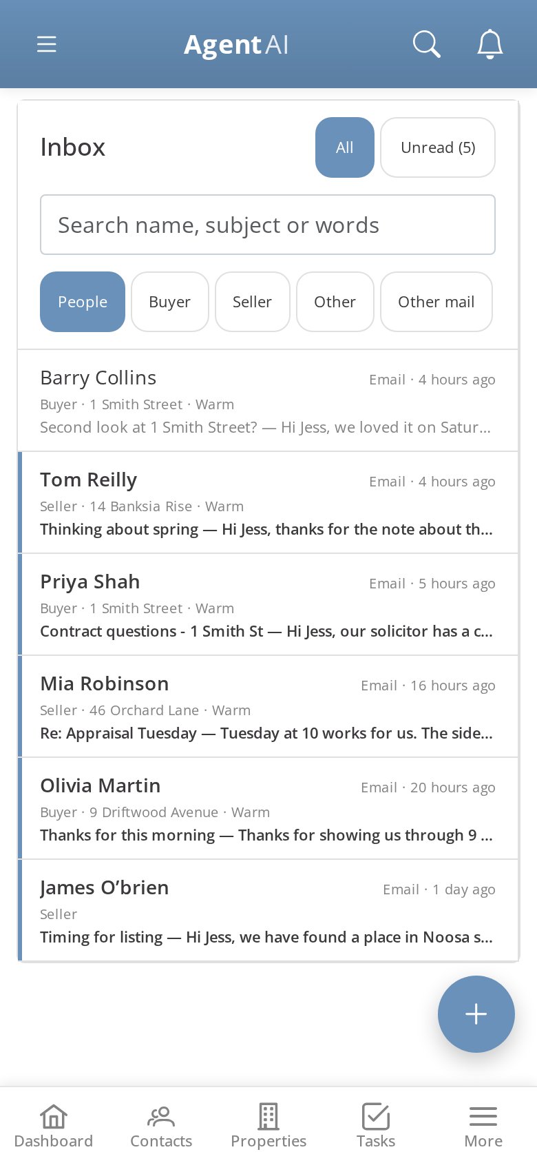 Inbox on a phone